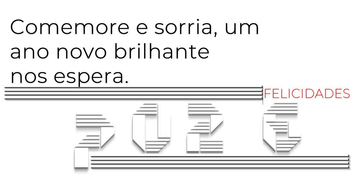 Comemore e sorria, um ano novo brilhante nos espera. 